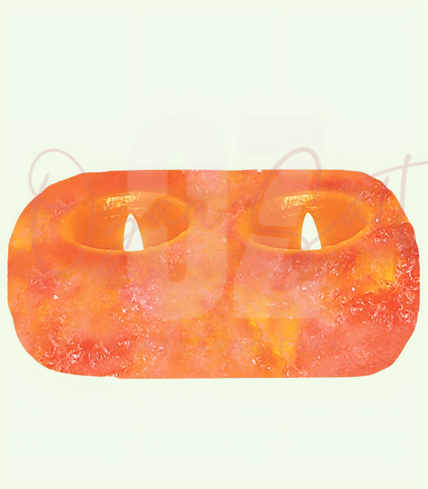 Himalayan Salt Two Hole Tealight Holder